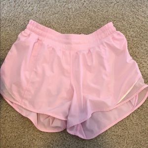 Lululemon light pink shorts 4 inch